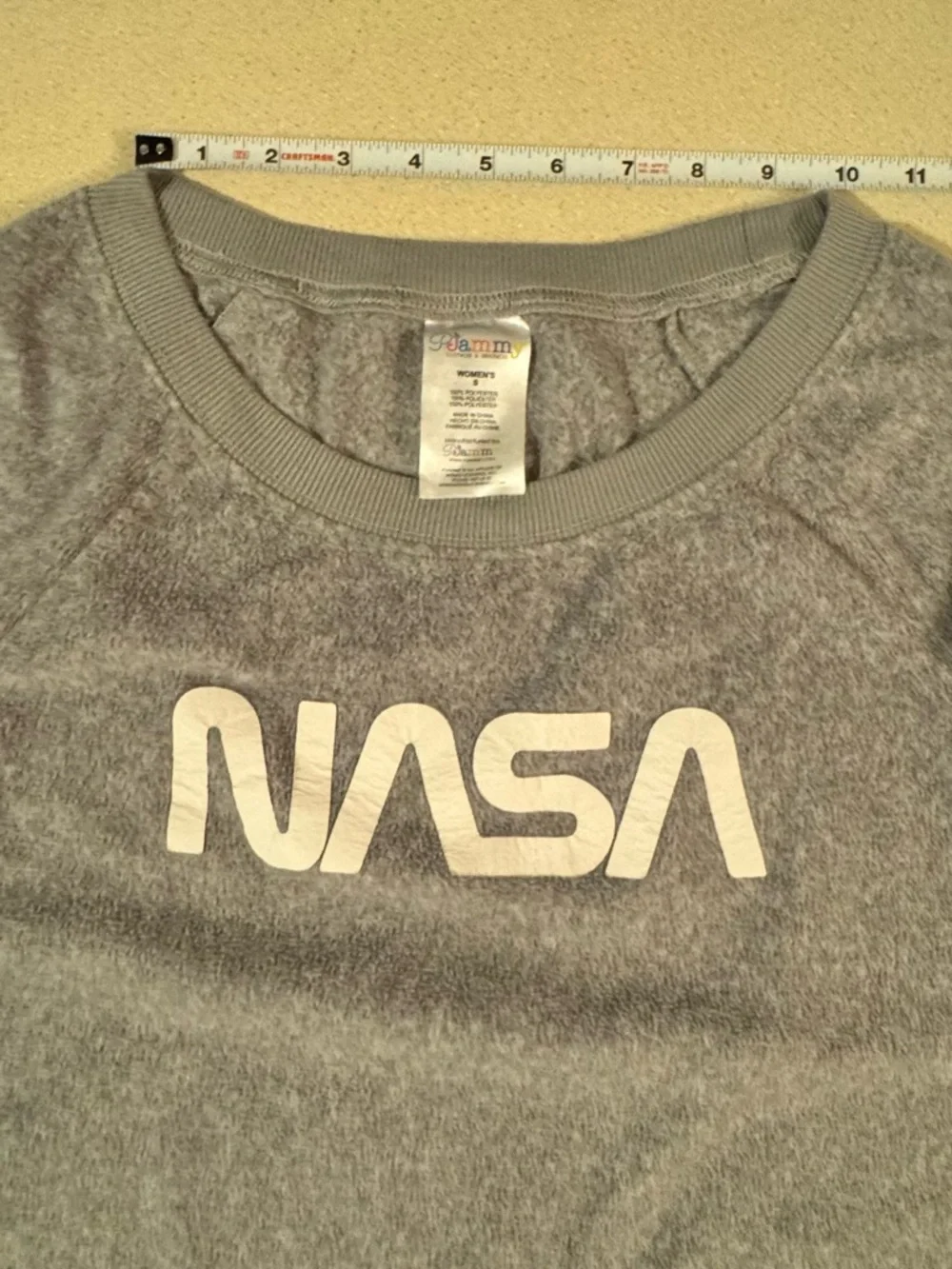 NASA P.Jammy Set Women’s Small Gray Lounge Sweatshirt & Joggers Space Graphic - Picture 10 of 17